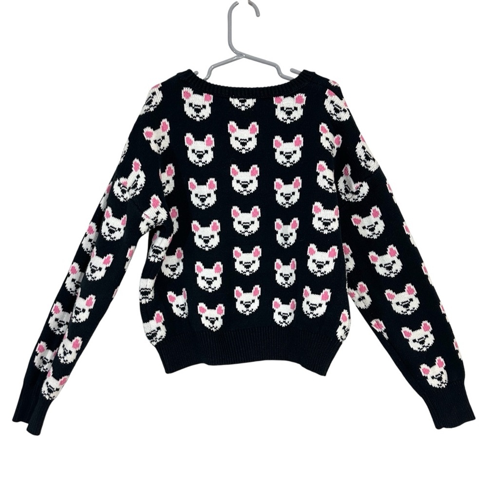 Franki Black And Pink French Bulldog Sweater - Picture 2 of 5